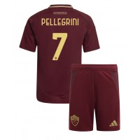 Fotbalové Dres AS Roma Lorenzo Pellegrini #7 Dětské Domácí 2024-25 Krátký Rukáv (+ trenýrky)